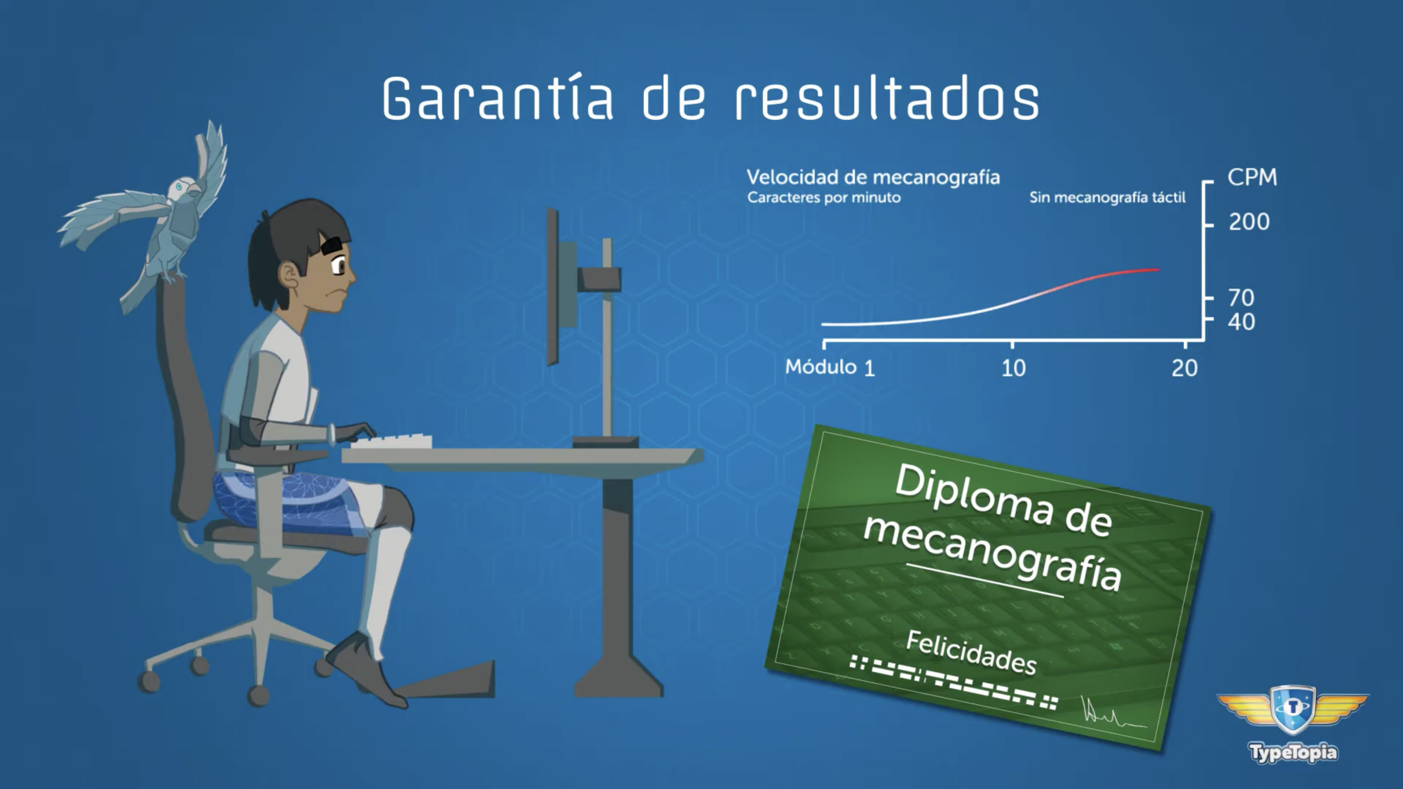 Obtener un diploma de mecanografía